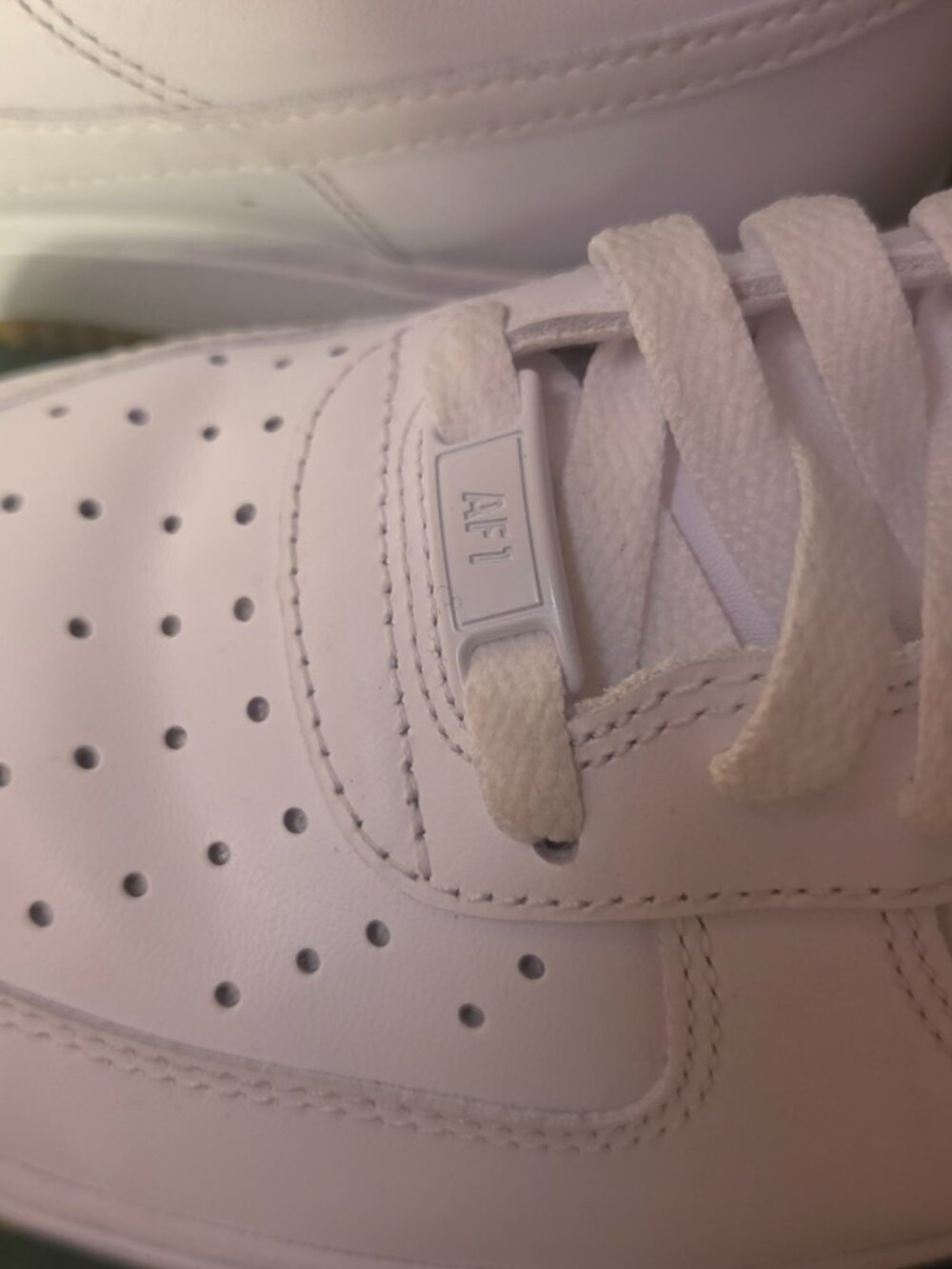 Nike Air Force 1 Low White Gum Sole Sneakers - Picture 3 of 5